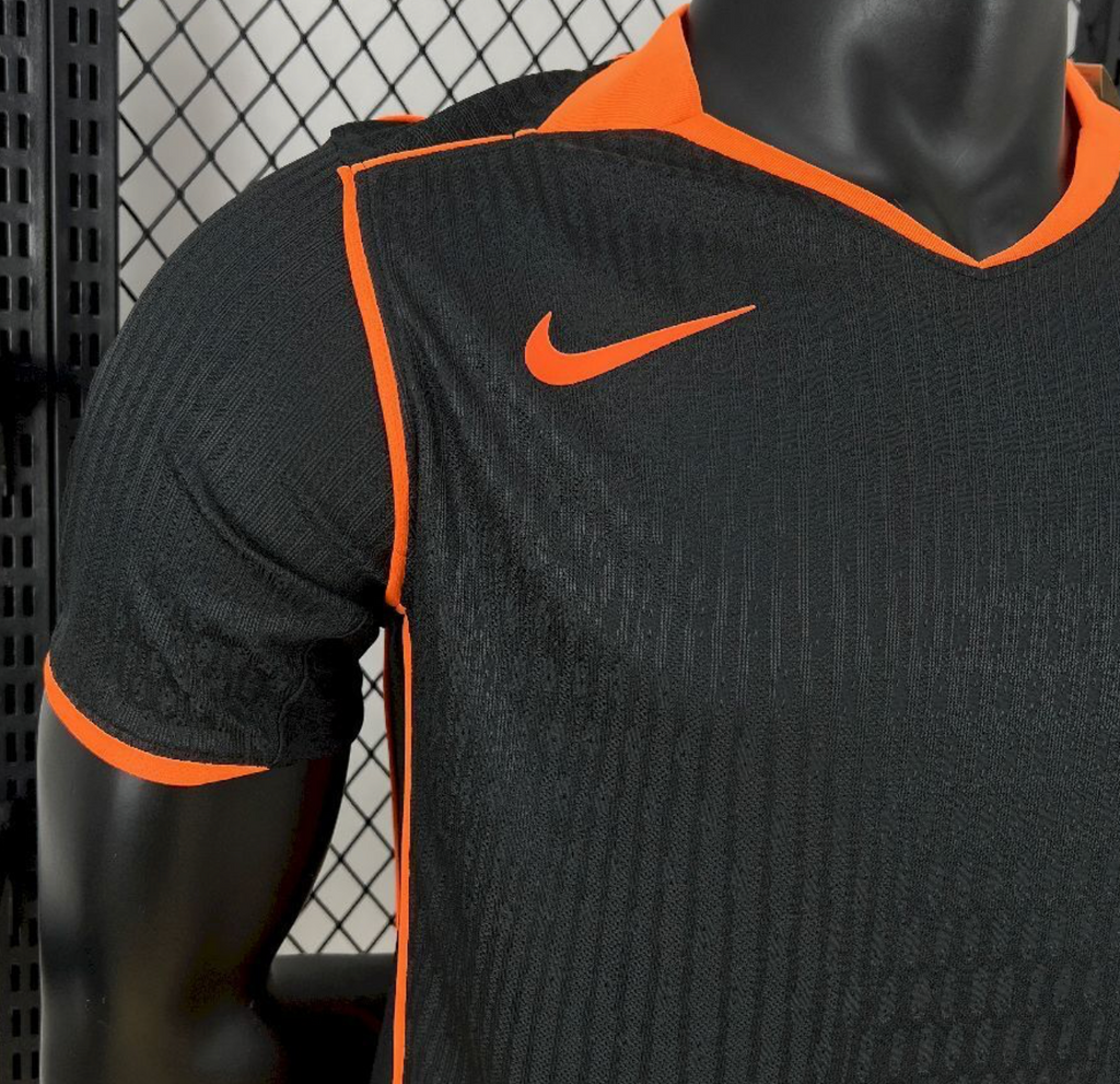 Corinthians Player Jersey 2025 - 2026  | Black & Orange Special Re-Edition – KICKOFF