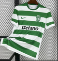 Sporting CP Home Jersey 2025-2026 | Green & White Hoops – KICKOFF Football Culture