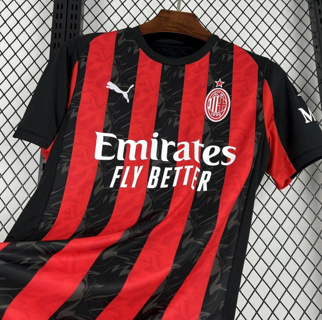 AC Milan Fan Jersey | Home Red & Black Shirt – KickOff Club