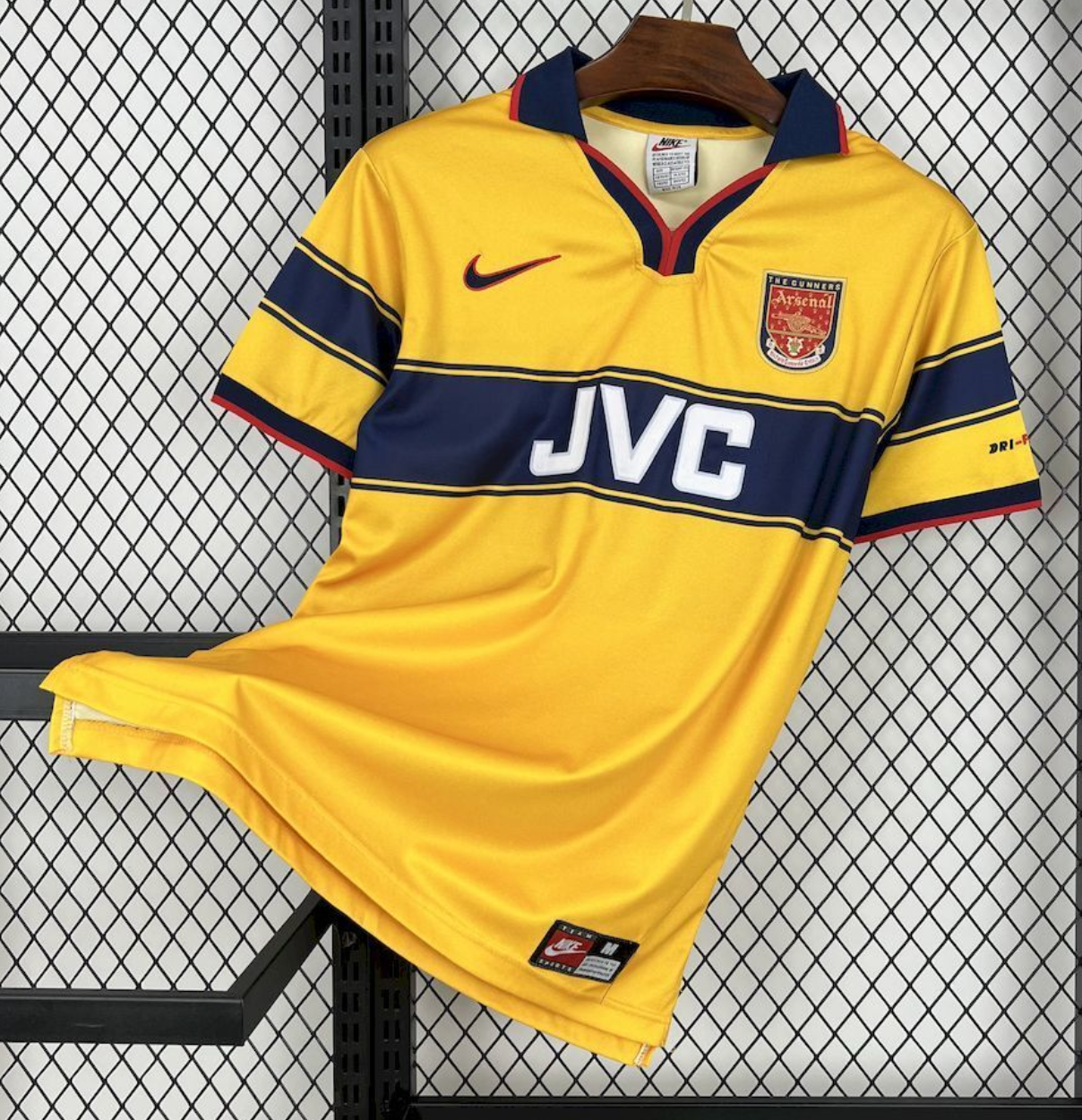 Arsenal 1997/98 Away Shirt – Champions’ Gold